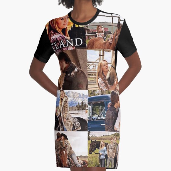 Heartland Collage Graphic T-Shirt Dress