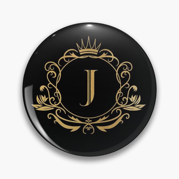 Item preview, Monogram letter J - name, emblem | gold designed and sold by rattob.