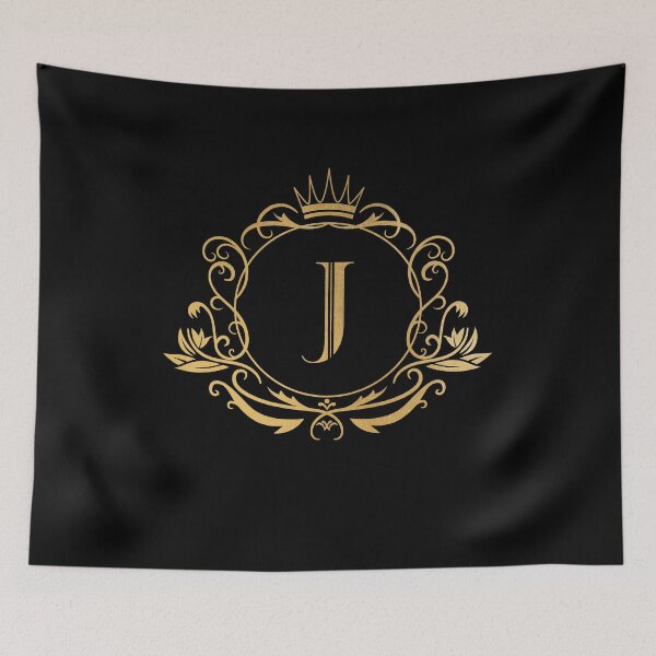 Item preview, Monogram letter J - name, emblem | gold designed and sold by rattob.