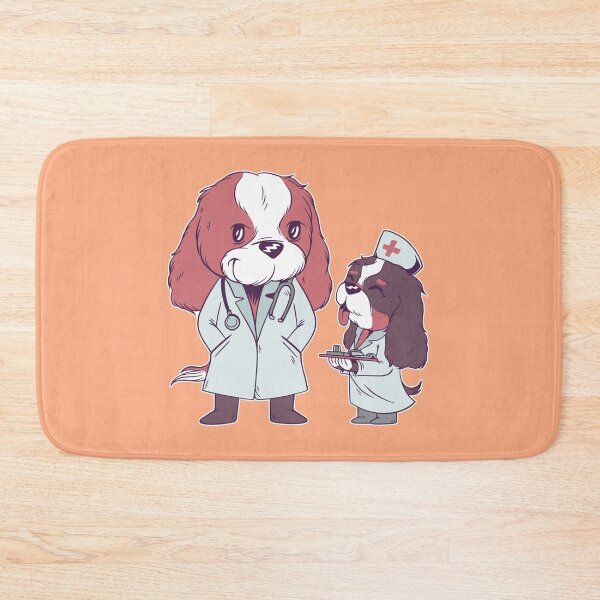 Item preview, Cavalier King Charles Spaniel Dogs Doctor Nurse Team designed and sold by Piztees.
