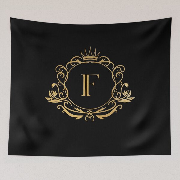 Item preview, Monogram letter F - name, emblem | gold designed and sold by rattob.