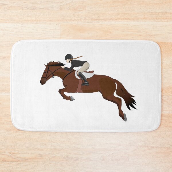 Item preview, Horse Riding Jumping Girl designed and sold by TheInkElephant.