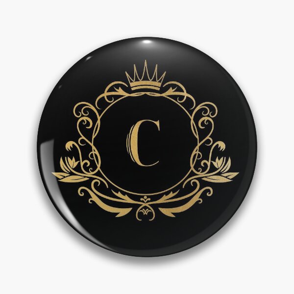 Item preview, Monogram letter C name, emblem | gold designed and sold by rattob.
