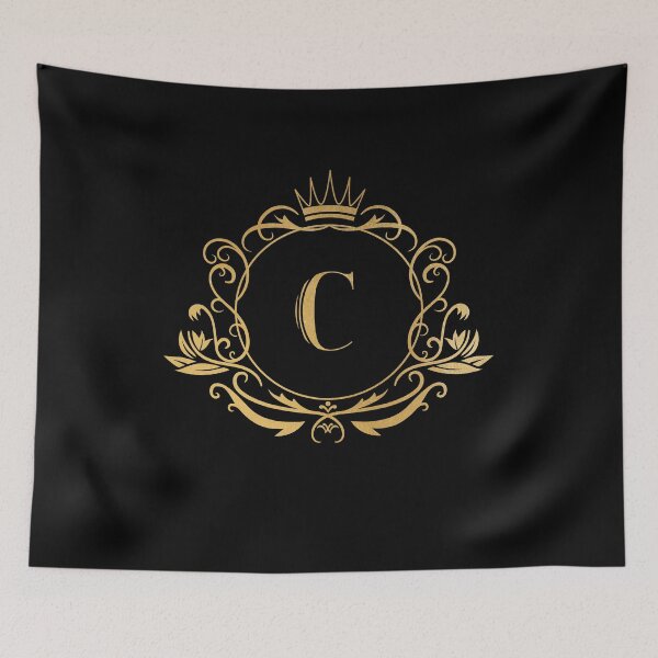 Item preview, Monogram letter C name, emblem | gold designed and sold by rattob.