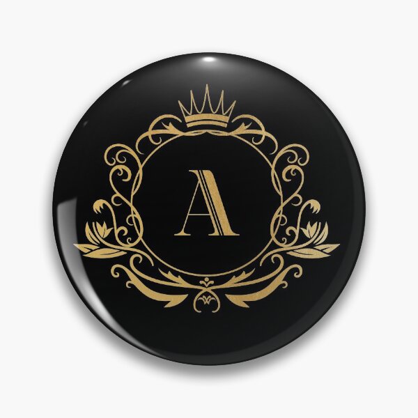 Item preview, Monogram letter A - name, emblem | gold designed and sold by rattob.