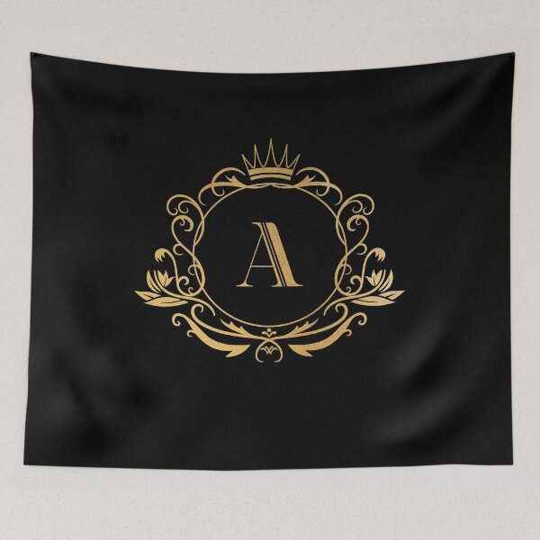 Item preview, Monogram letter A - name, emblem | gold designed and sold by rattob.