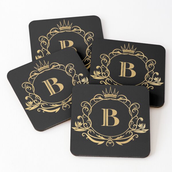 Item preview, Monogram letter B - name, emblem | gold designed and sold by rattob.
