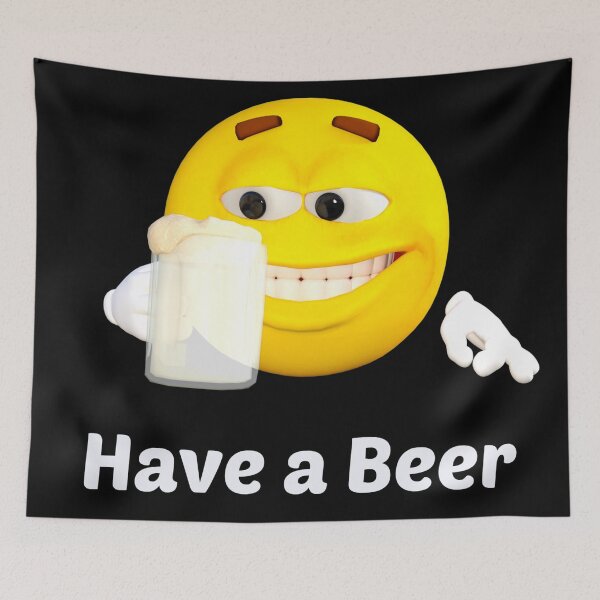 Item preview, Funny Have a Beer Emoticon designed and sold by Cute Designs Shop.