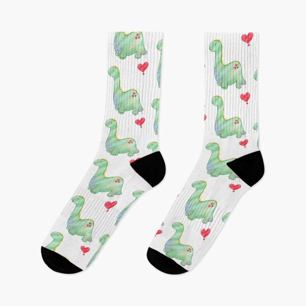 Item preview, Cute Green Dinosaur with Heart i love you designed and sold by mlnana.