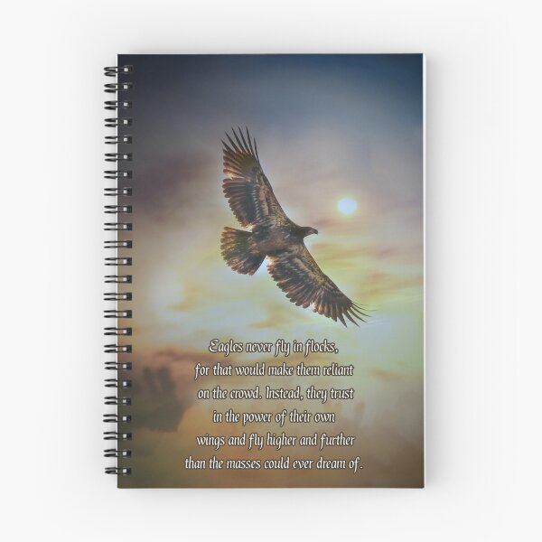 Item preview, Golden Eagle Motivational Self Reliant Soaring Fly designed and sold by Stephanie Laird.