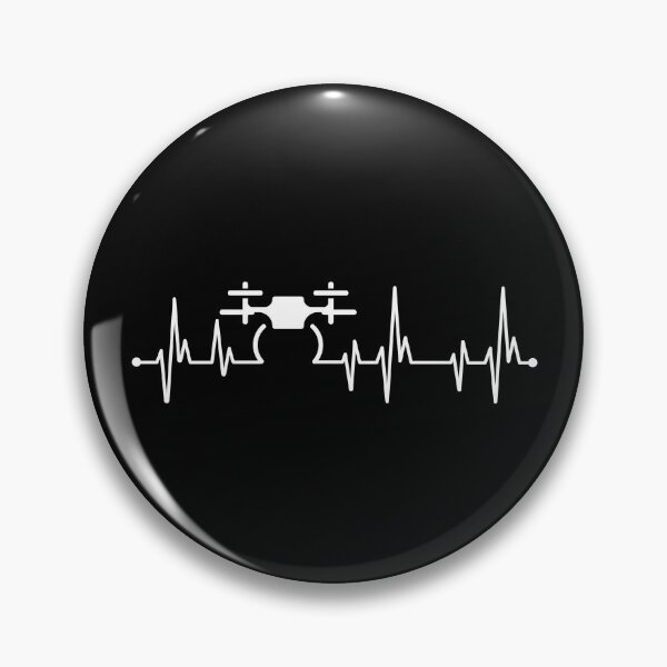 Item preview, Drone Pilot Heartbeat for Men Boys Kids Women Funny Drone designed and sold by OneMTB.