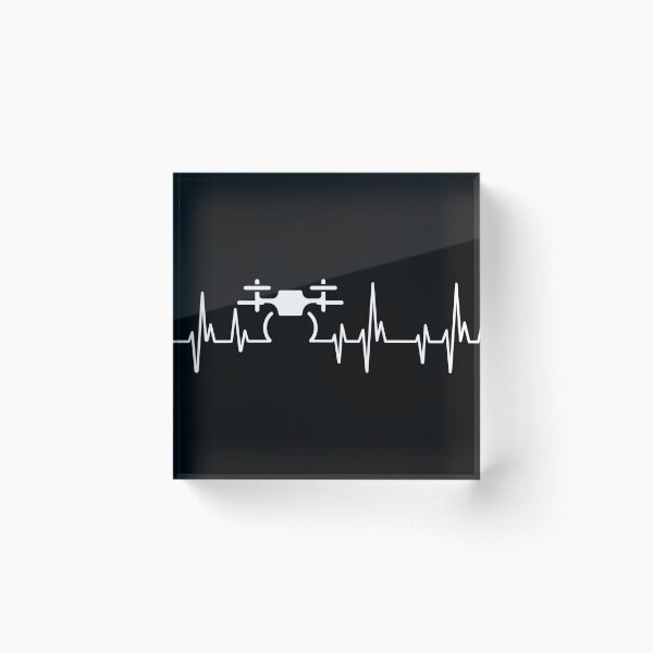 Item preview, Drone Pilot Heartbeat for Men Boys Kids Women Funny Drone designed and sold by OneMTB.
