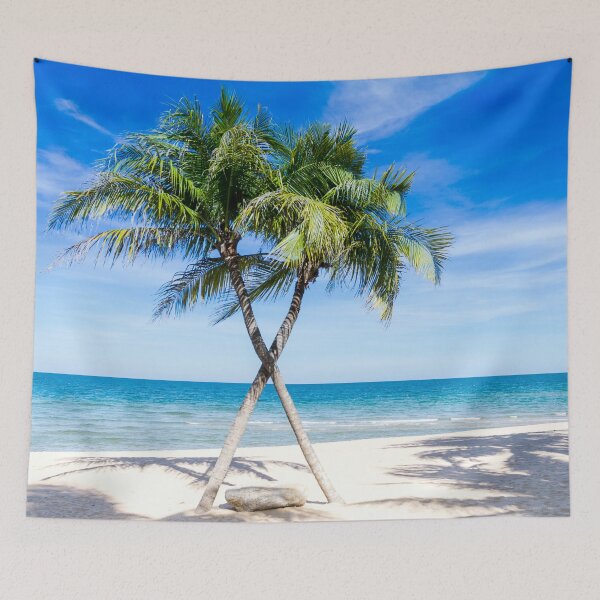 Item preview, beach and Palm tree summer vacation designed and sold by Piosenka Art.