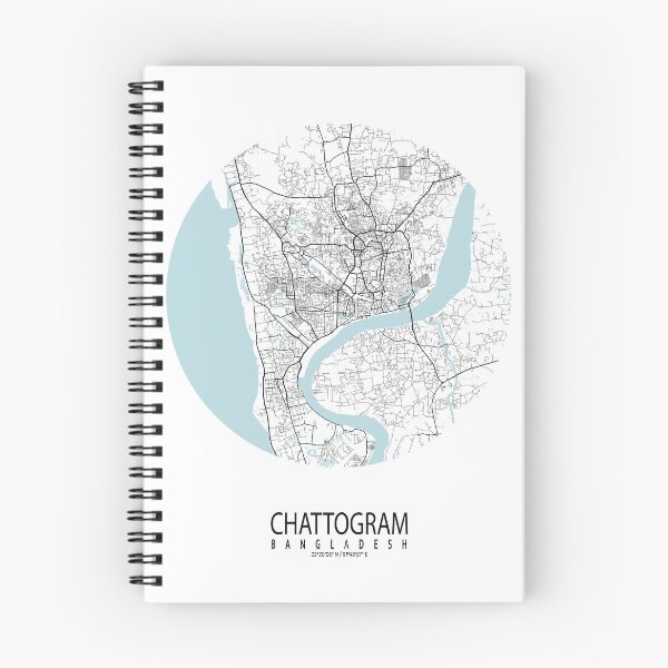 Item preview, Chattogram City Map of Bangladesh - Circle designed and sold by deMAP.