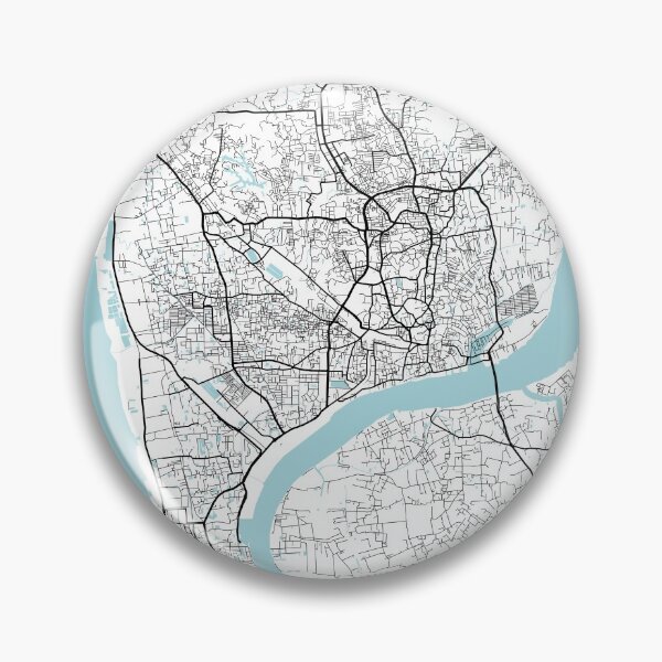 Item preview, Chattogram City Map of Bangladesh - Circle designed and sold by deMAP.