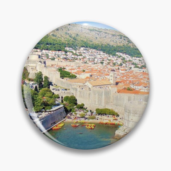 View of Old City Dubrovnik Croatia Pin