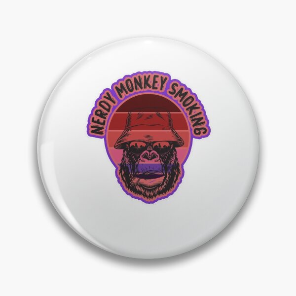 Item preview,  Nerdy monkey smoking  designed and sold by Best T-shirt design.