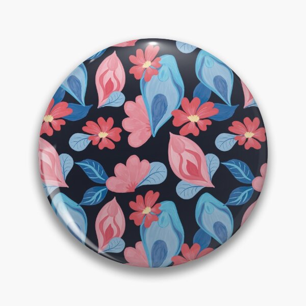 Item preview, vulva flower pattern designed and sold by berlinsisters.