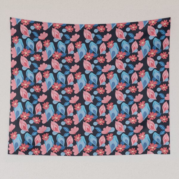 Item preview, vulva flower pattern designed and sold by berlinsisters.