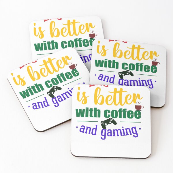 Item preview, Life IS Better With Coffee and Gaming designed and sold by Letters-Art.