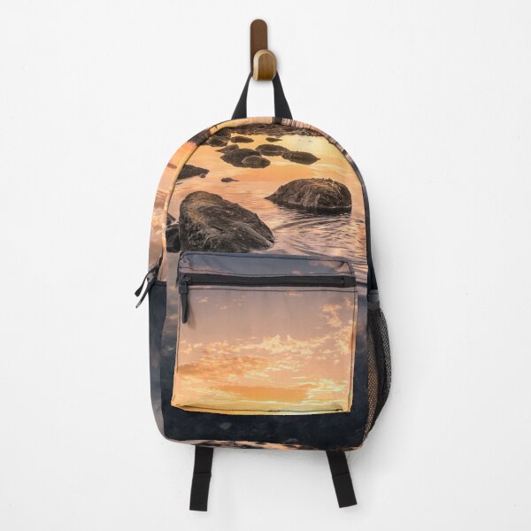 Item preview, Sparkling Lake Stones with beautiful Sunset designed and sold by Piosenka Art.