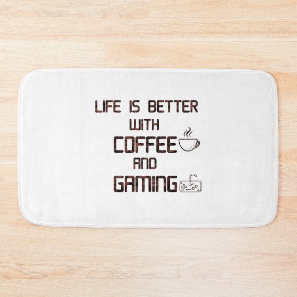 Item preview, Life is Better With Coffee and Gaming Classic T-shirt Gift Gamer And Coffee Lovers Quote Essential T-shirt designed and sold by Achrafilla1.