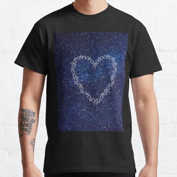 Dark galaxy background Classic T-Shirt