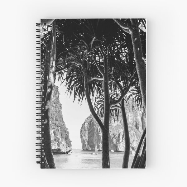 Item preview, Maya Bay Thailand - Black and White designed and sold by Bryony Rose.
