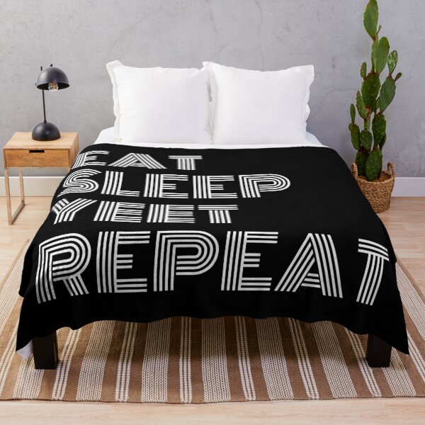 Item preview, Eat Sleep Yeet Repeat White Text designed and sold by Sour Soul.