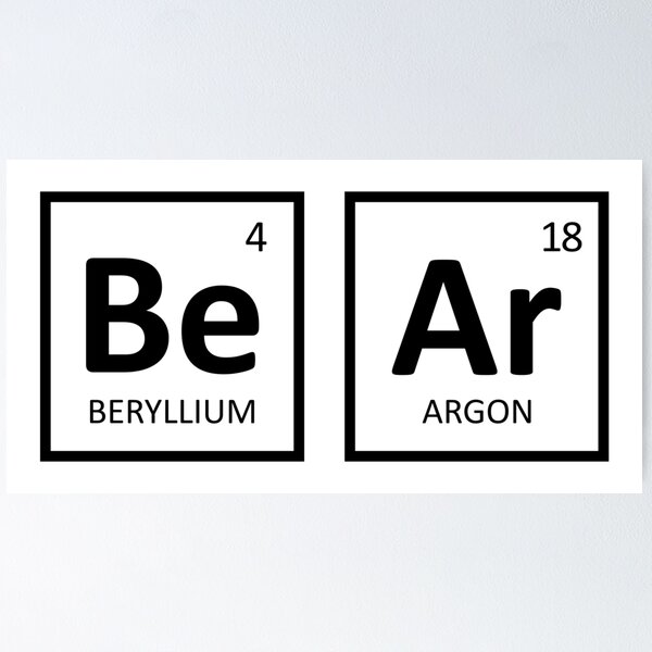 Item preview, Gay Bear Pride, Bear Periodic Table designed and sold by aronia.