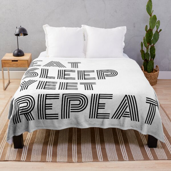 Item preview, Eat Sleep Yeet Repeat Black Text designed and sold by Sour Soul.