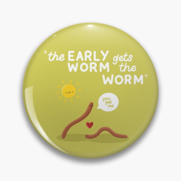 Item preview, The Office “The Early Worm Gets The Worm” designed and sold by cutermelon.