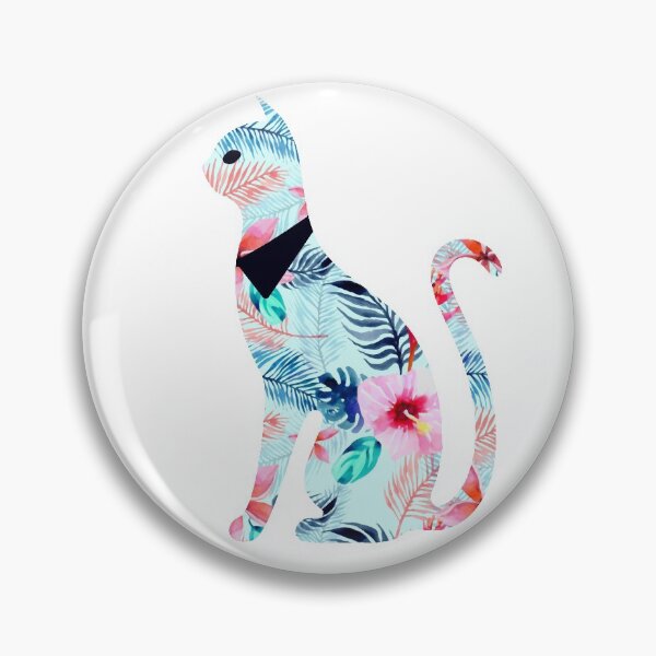 Item preview, Floral Cat in Flowers Popoki 301 designed and sold by VinBasis.
