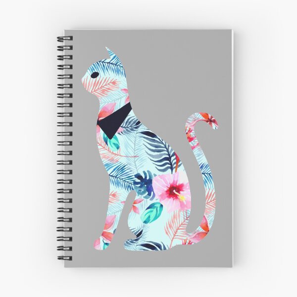 Item preview, Gato floral en flores Popoki 301 designed and sold by VinBasis.