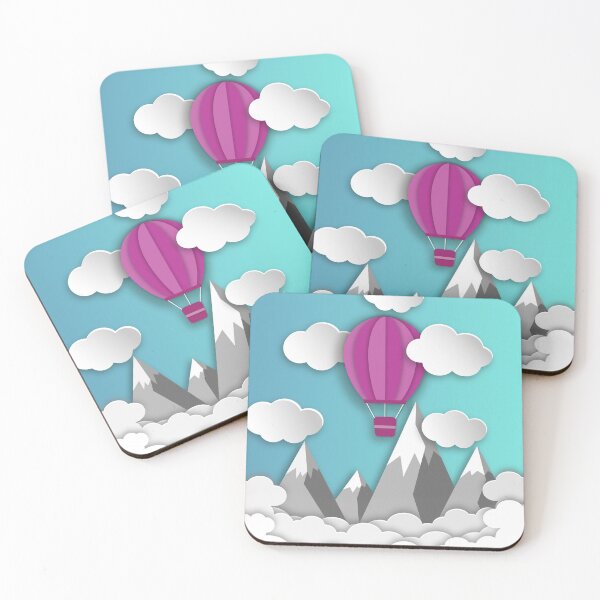 Item preview, Hot Air Balloon Paper Cut Effect designed and sold by VikiQuick.
