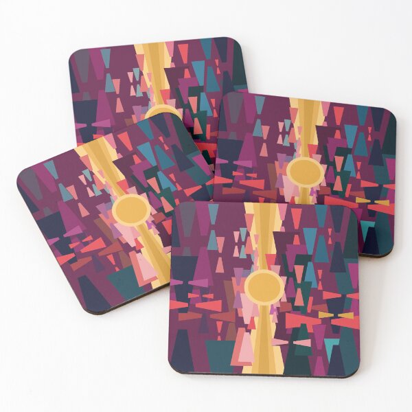 Item preview, Abstract composition - purple sunset designed and sold by korasi.