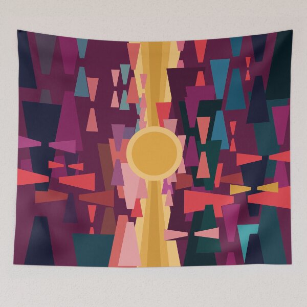 Item preview, Abstract composition - purple sunset designed and sold by korasi.
