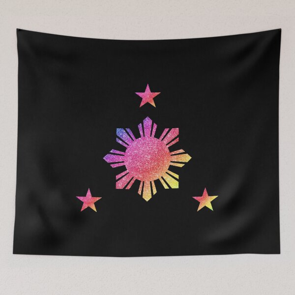 Aperçu de l'œuvre Philippines drapeau philippin arc-en-ciel 3 étoiles et soleil créée et vendue par FilipinoMerch.