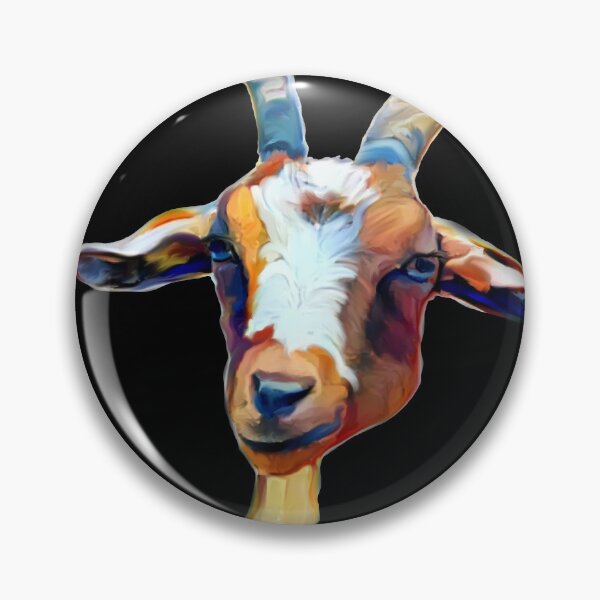 Item preview, oil painting of a goat designed and sold by Designwebjae.