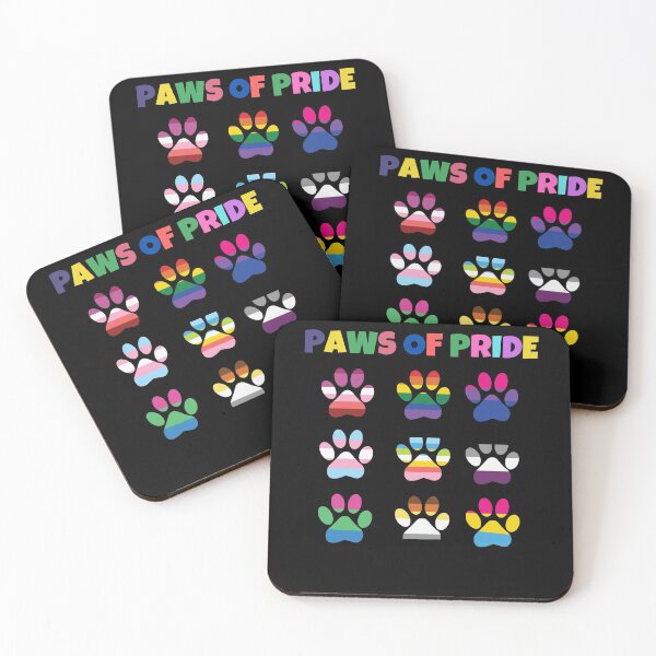 Item preview, Paws of Pride cute rainbow pride cat and dog paws gift designed and sold by TrendingTees4u.