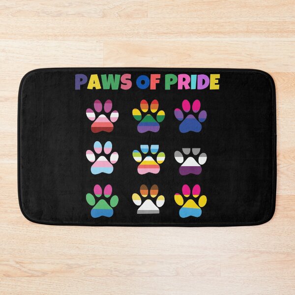 Item preview, Paws of Pride cute rainbow pride cat and dog paws gift designed and sold by TrendingTees4u.