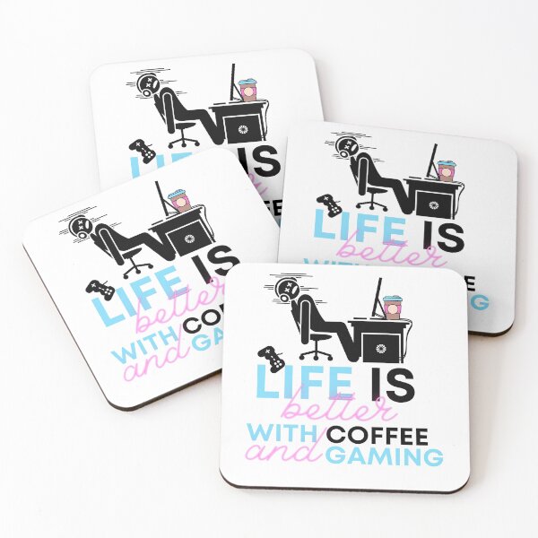 Item preview, Life Is Better With Coffee And Gaming designed and sold by ImperialBaron.
