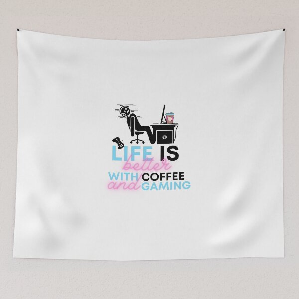 Item preview, Life Is Better With Coffee And Gaming designed and sold by ImperialBaron.