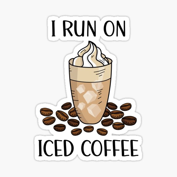 Cute Kawaii Iced Coffee Sticker for Sale by LineFriend