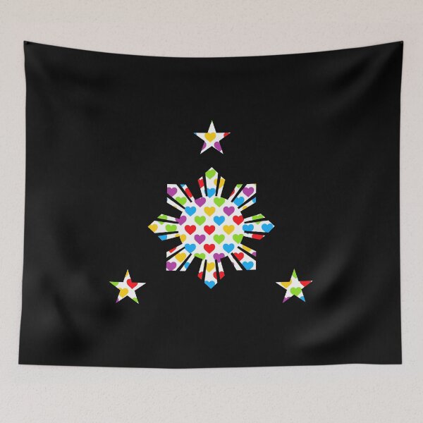 Item preview, Philippines Sun and Stars Hearts Filipino Flag designed and sold by FilipinoMerch.