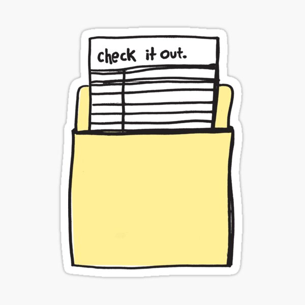 Check it Out Sticker