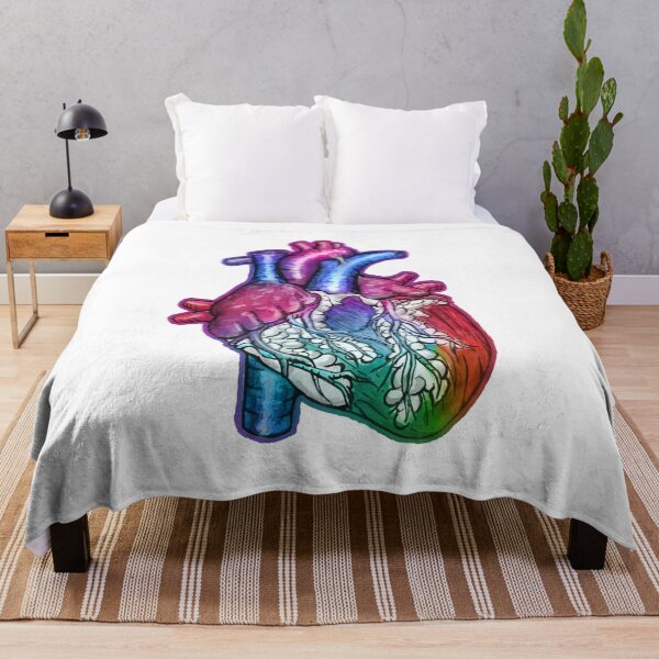 Item preview, Big colorful rainbow heart designed and sold by theinkypensieve.