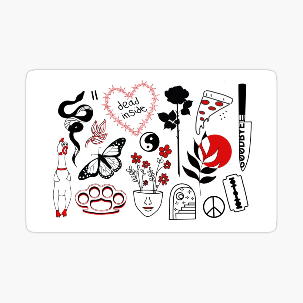 Cute style tattoo flash sheet www.jewniverse.ru