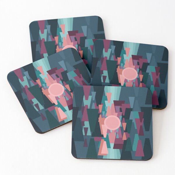 Item preview, Abstract composition - seaside sunset designed and sold by korasi.