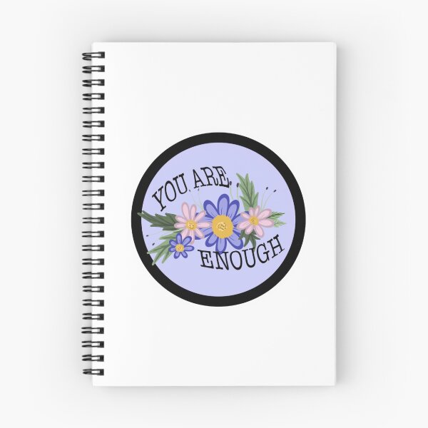 Item preview, “you are enough” floral quote designed and sold by Jordan Altice.